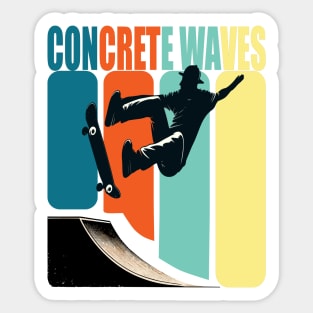 Concrete Waves Backflip Skate Sticker